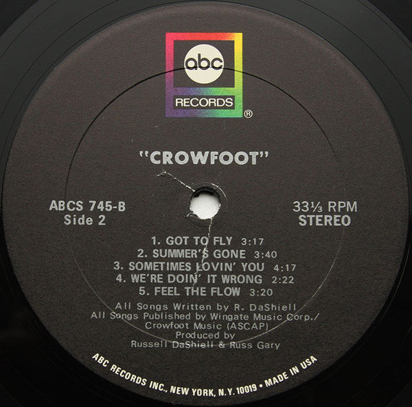 Crowfoot - Find The Sun (VG) (Vinyl LP)