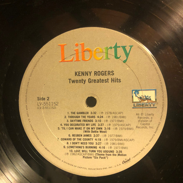 Rogers, Kenny - Twenty Greatest Hits (Vinyl, M) (Vinyl LP)