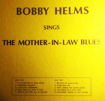 Helms, Bobby - Sings The Mother-In-Law Blues (VG) (Vinyl LP)