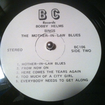Helms, Bobby - Sings The Mother-In-Law Blues (VG) (Vinyl LP)