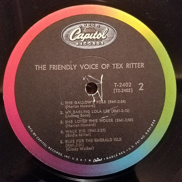 Ritter, Tex - The Friendly Voice Of (VG) (Vinyl LP)