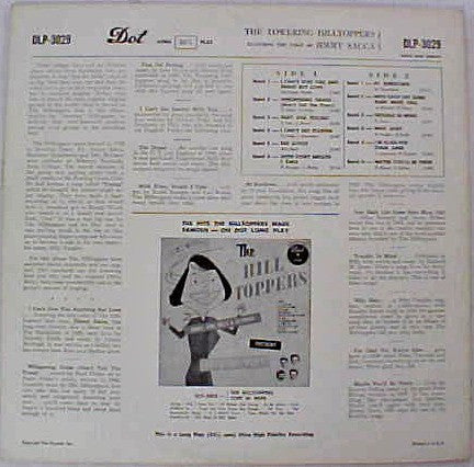 Hilltoppers Featuring The Voice Of Jimmy Sacca - The Towering Hilltoppers (VG+) (Vinyl LP)