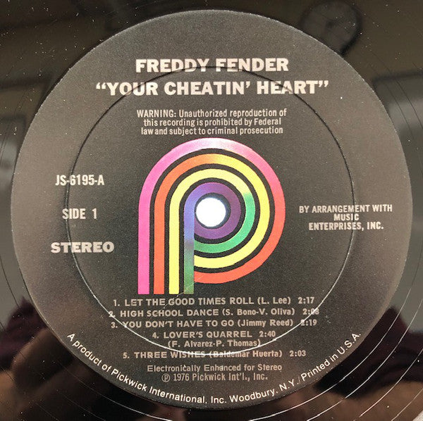 Fender, Freddy  - Your Cheatin' Heart (VG) (Vinyl LP)