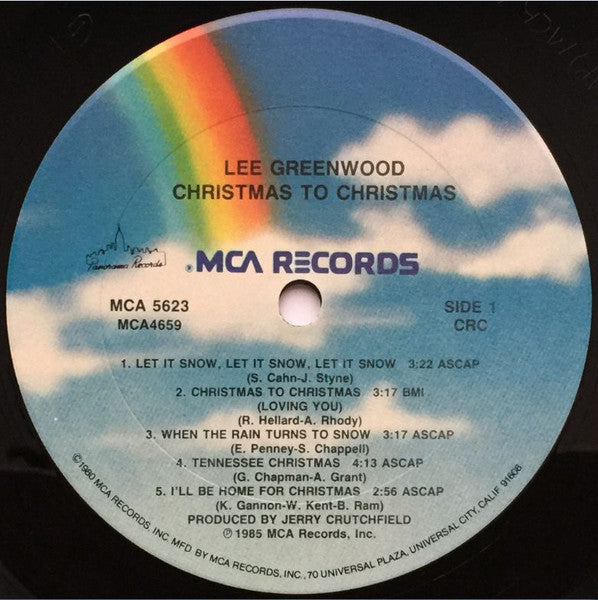 Greenwood, Lee - Christmas To Christmas (VG+) (Vinyl LP)
