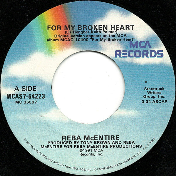 McEntire, Reba - For My Broken Heart (VG+) (Vinyl LP)