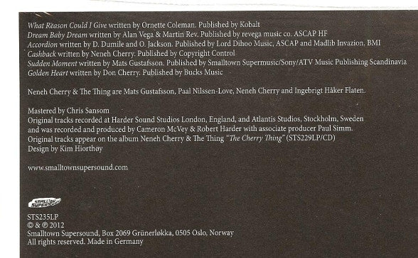Cherry, Neneh & The Thing - The Cherry Thing Remixes (NM or M-) (Vinyl LP)