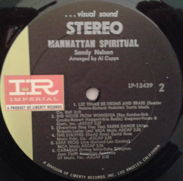 Nelson, Sandy - Manhattan Spiritual (VG+) (Vinyl LP)