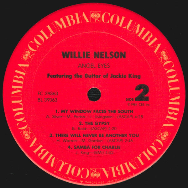 Nelson, Willie Featuring the Guitar Of Jackie King - Angel Eyes (Vinyl, VG) (Vinyl LP)