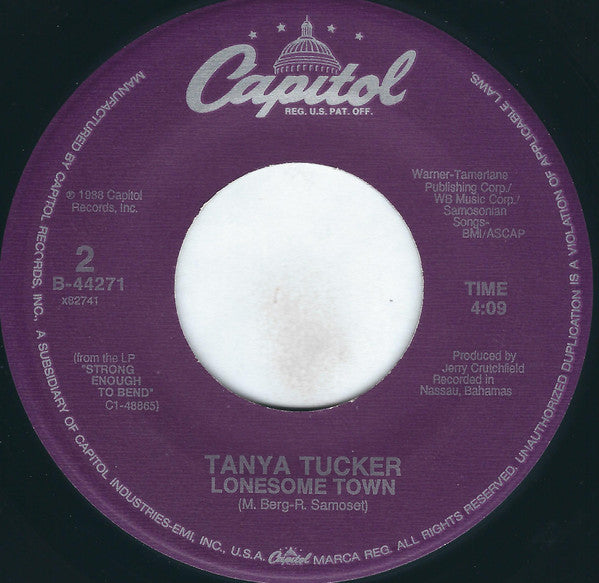 Tucker, Tanya - Highway Robbery / Lonesome Town (VG+) (Vinyl LP)