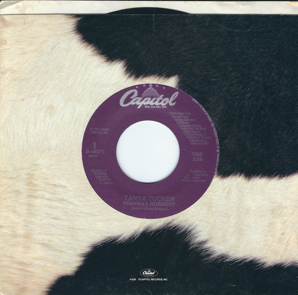 Tucker, Tanya - Highway Robbery / Lonesome Town (VG+) (Vinyl LP)