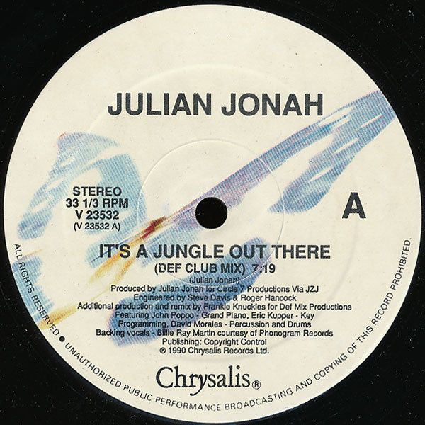 Jonah, Julian - It's A Jungle Out There (NM or M-) (Vinyl LP)