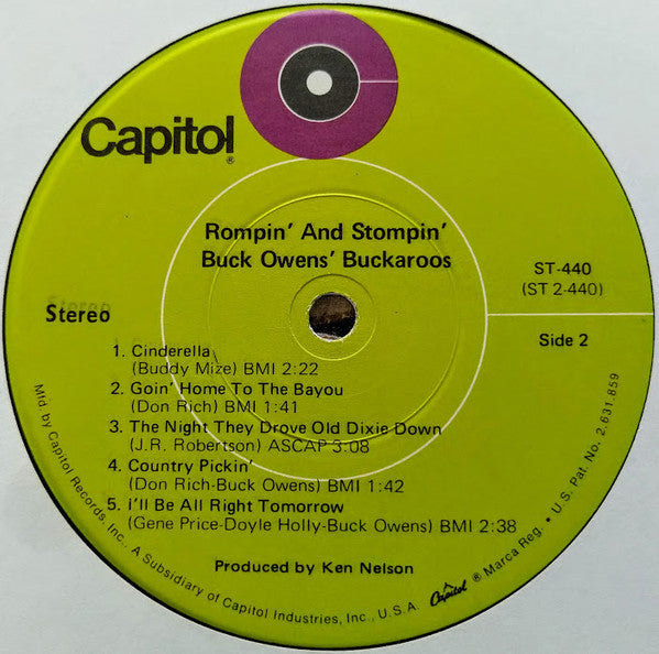 Buckaroos - Rompin' & Stompin' (VG+) (Vinyl LP)