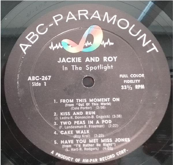 Jackie And Roy - In The Spotlight (VG+) (Vinyl LP)
