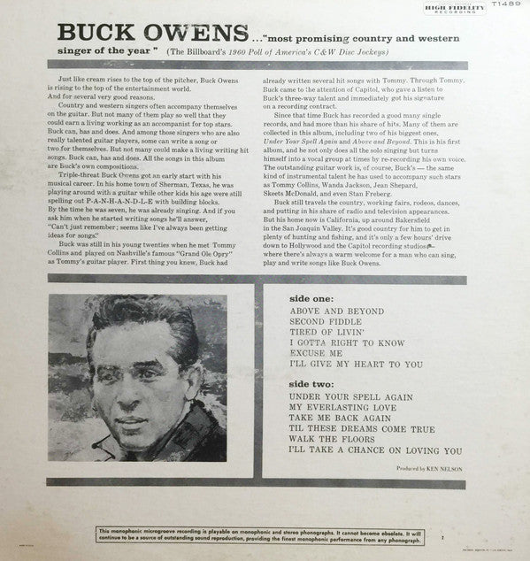 Owens, Buck - Buck Owens (VG) (Vinyl LP)