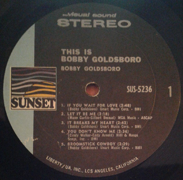 Goldsboro, Bobby - This Is Bobby Goldsboro (NM or M-) (Vinyl LP)