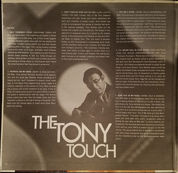 Mottola, tony - The Tony Touch (The Best Of Tony Mottola) (Vinyl, VG+) (Vinyl LP)
