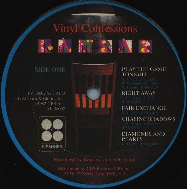 Kansas  - Vinyl Confessions (Vinyl, VG+) (Vinyl LP)