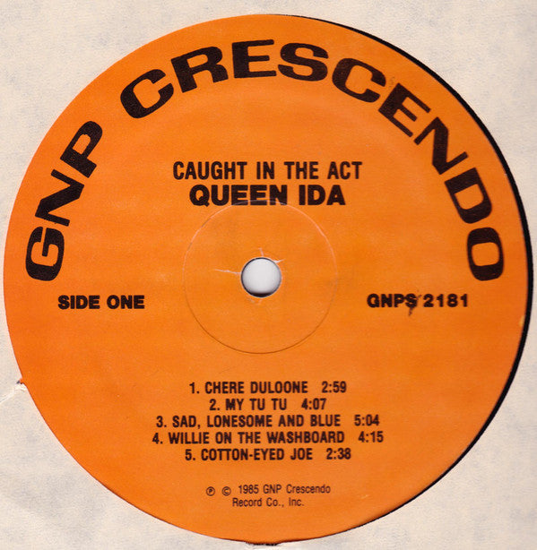 Queen Ida And Her Zydeco Band - Caught In The Act! (Vinyl, VG+) (Vinyl LP)