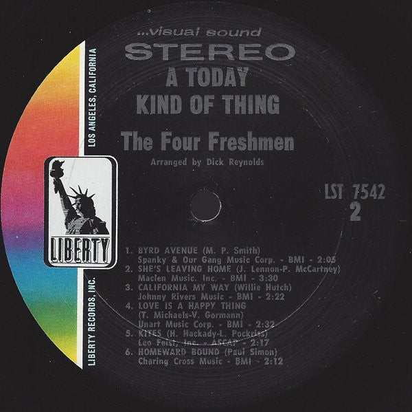 Four Freshmen - A Today Kind Of Thing (VG+) (Vinyl LP)
