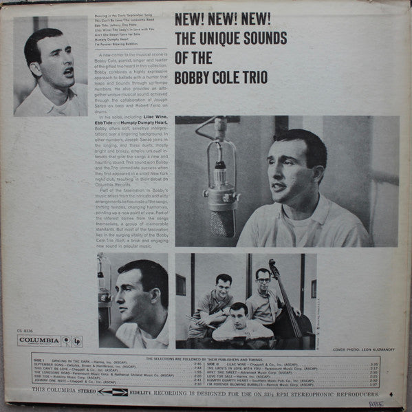 Cole, Bobby Trio - New! New! New! (The Unique Sounds Of The Bobby Cole Trio) (VG) (Vinyl LP)