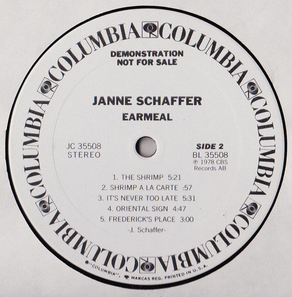 Schaffer, Janne - Earmeal (VG+) (Vinyl LP)