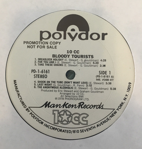 10cc - Bloody Tourists (VG+) (Vinyl LP)