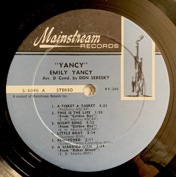 Yancy, Emily - Yancy (VG+) (Vinyl LP)