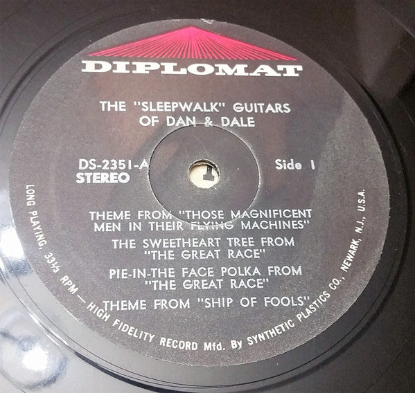 Sleepwalk Guitars Of Dan & Dale - Songs From The Great Race... (VG+) (Vinyl LP)