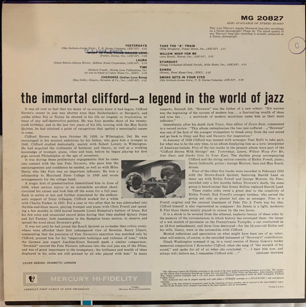 Brown, Clifford - Remember Clifford (VG) (Vinyl LP)