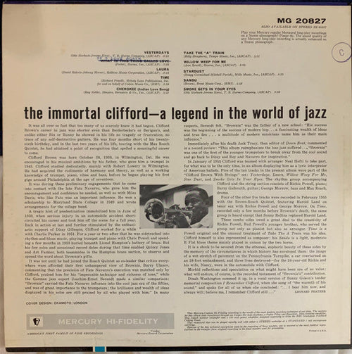 Brown, Clifford - Remember Clifford (VG) (Vinyl LP)