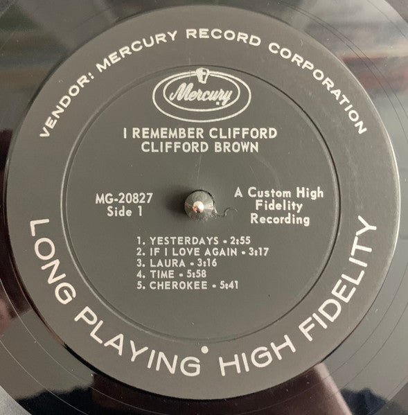 Brown, Clifford - Remember Clifford (VG) (Vinyl LP)