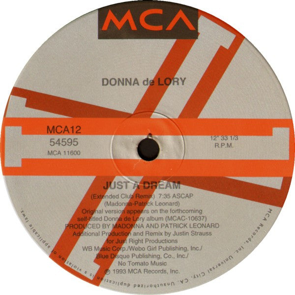 DeLory, Donna - Just A Dream (VG+) (Vinyl LP)