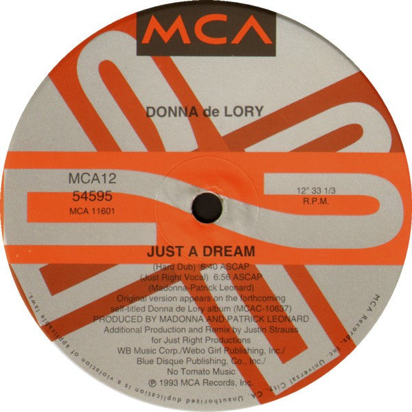 DeLory, Donna - Just A Dream (VG+) (Vinyl LP)