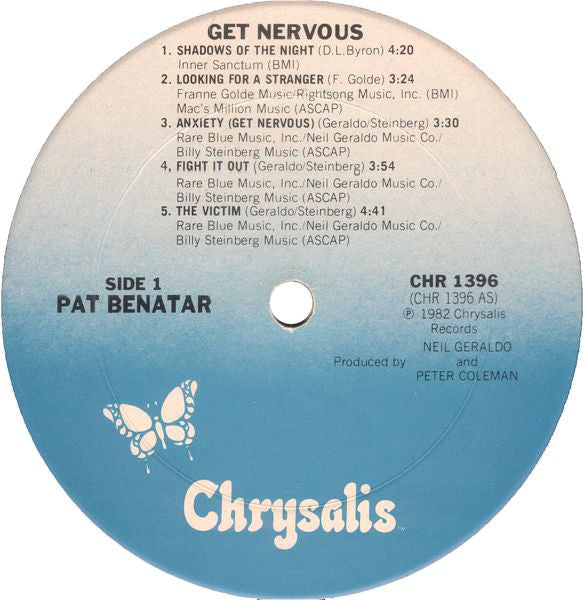 Benatar, Pat - Get Nervous (Vinyl, VG+) (Vinyl LP)