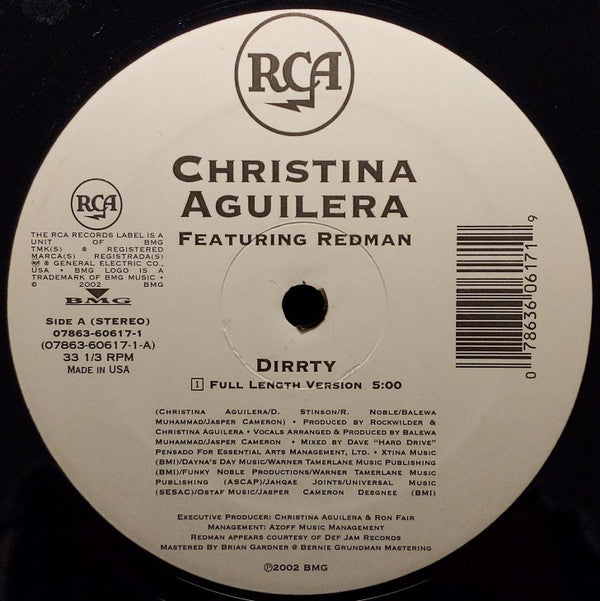Aguilera, Christina - Dirrty (VG+) (Vinyl LP)