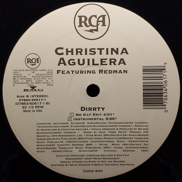 Aguilera, Christina - Dirrty (VG+) (Vinyl LP)
