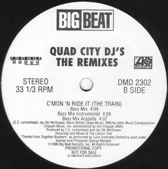 Quad City DJ's - C'Mon 'N Ride It (The Train): The Remixes (VG+) (Vinyl LP)