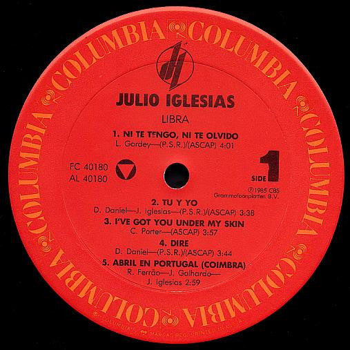 Iglesias, Julio - Libra (VG+) (Vinyl LP)