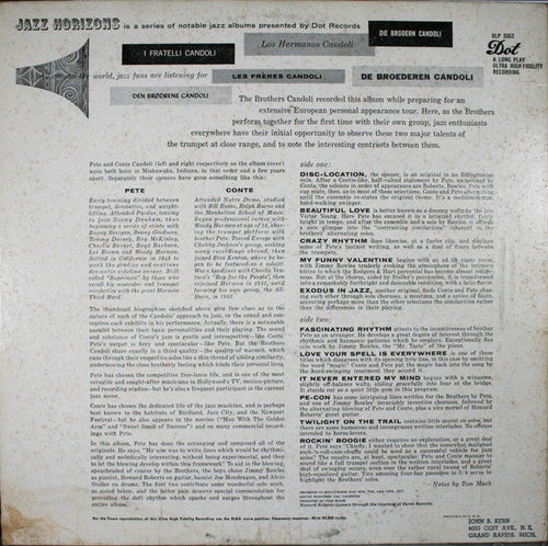 Brothers Candoli - The Brothers Candoli (Vinyl, VG+) (Vinyl LP)