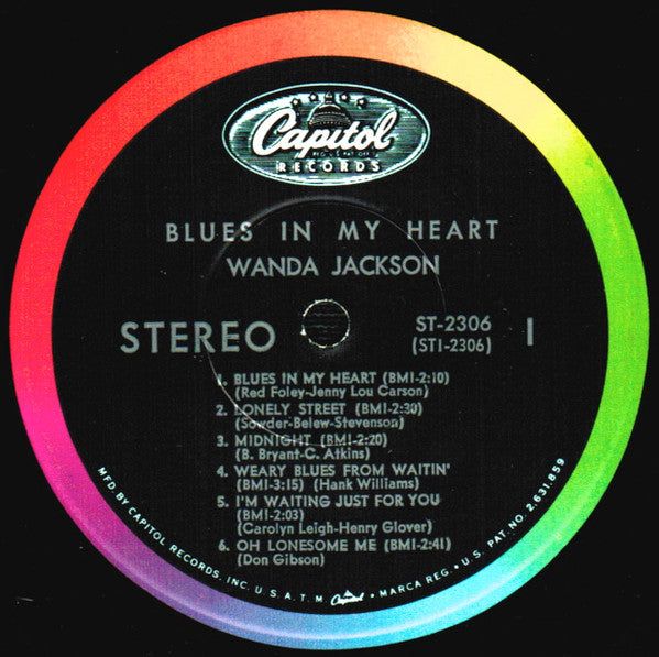 Jackson, Wanda - Blues In My Heart (Vinyl, VG) (Vinyl LP)