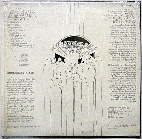 Atkins, Chet - Superpickers (VG+) (Vinyl LP)