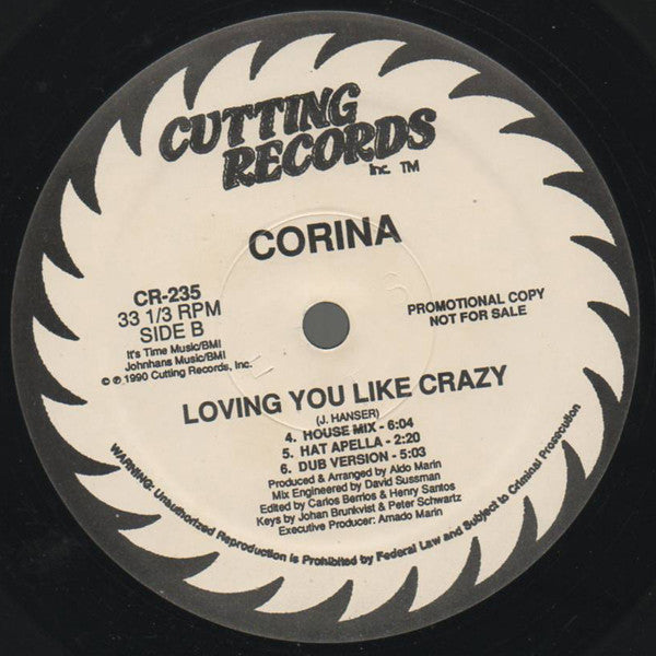 Corina - Loving You Like Crazy (VG+) (Vinyl LP)