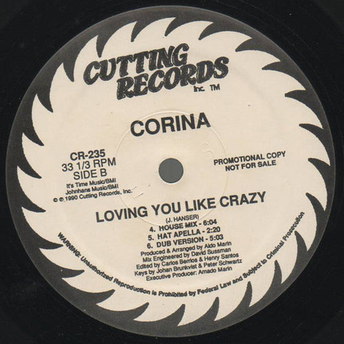 Corina - Loving You Like Crazy (VG+) (Vinyl LP)