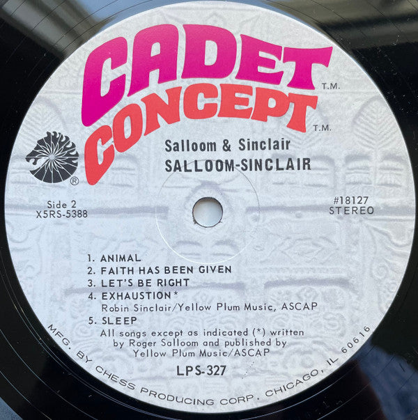 Salloom-Sinclair - Salloom-Sinclair (NM or M-) (Vinyl LP)