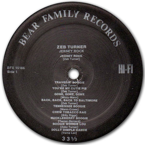 Turner, Zeb - Jersey Rock (VG) (Vinyl LP)