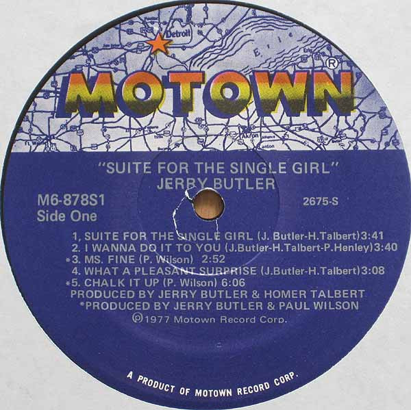 Butler, Jerry - Suite For The Single Girl (VG+) (Vinyl LP)