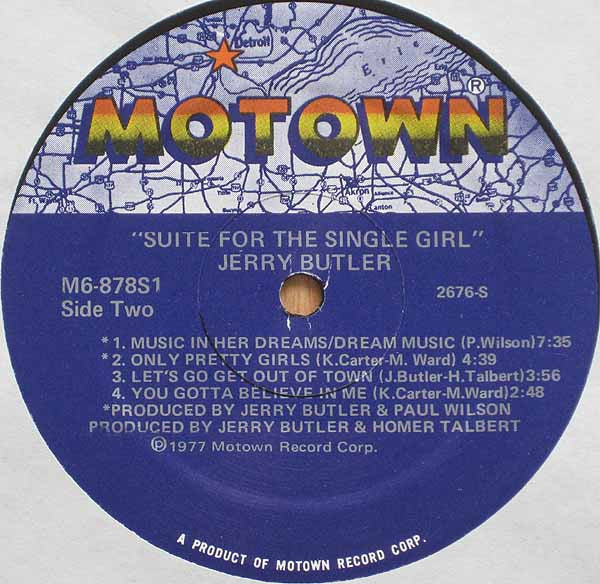 Butler, Jerry - Suite For The Single Girl (VG+) (Vinyl LP)