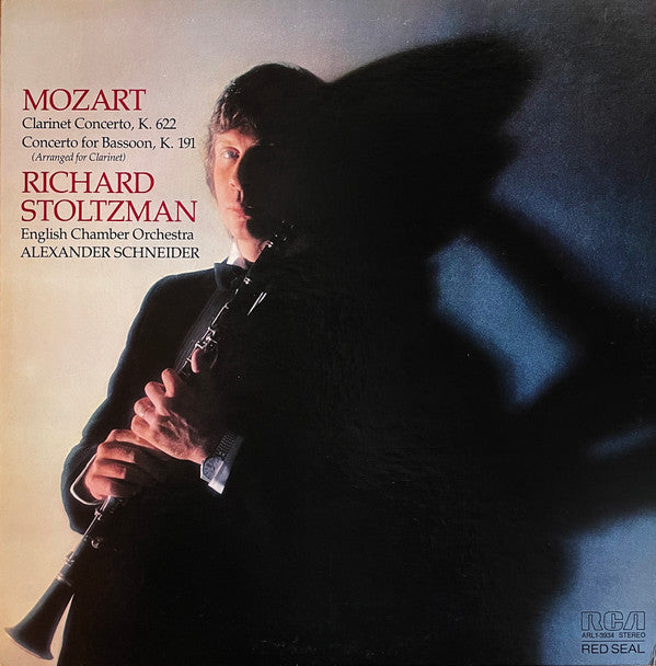 Mozart, Richard Stoltzman, English Chamber Orchestra, Alexander Schneider - Clarinet Concerto, K. 622 / Concerto  For Bassoon, K. 191 (Arranged For Clarinet) (NM or M-) (Vinyl LP)