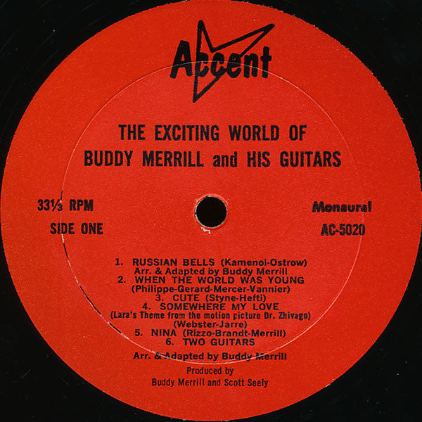 Merrill, Buddy - The Exciting World Of Buddy Merrill And His Guitars (VG+) (Vinyl LP)