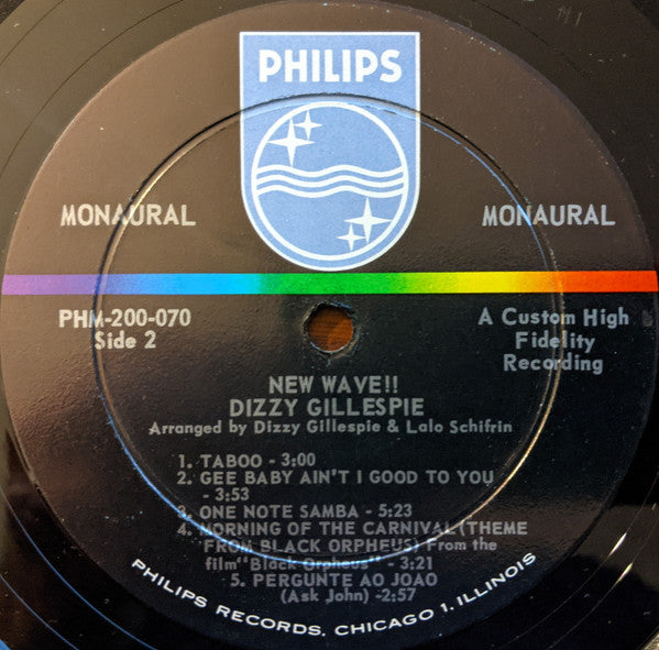 Gillespie, Dizzy - New Wave! (Vinyl, VG+) (Vinyl LP)